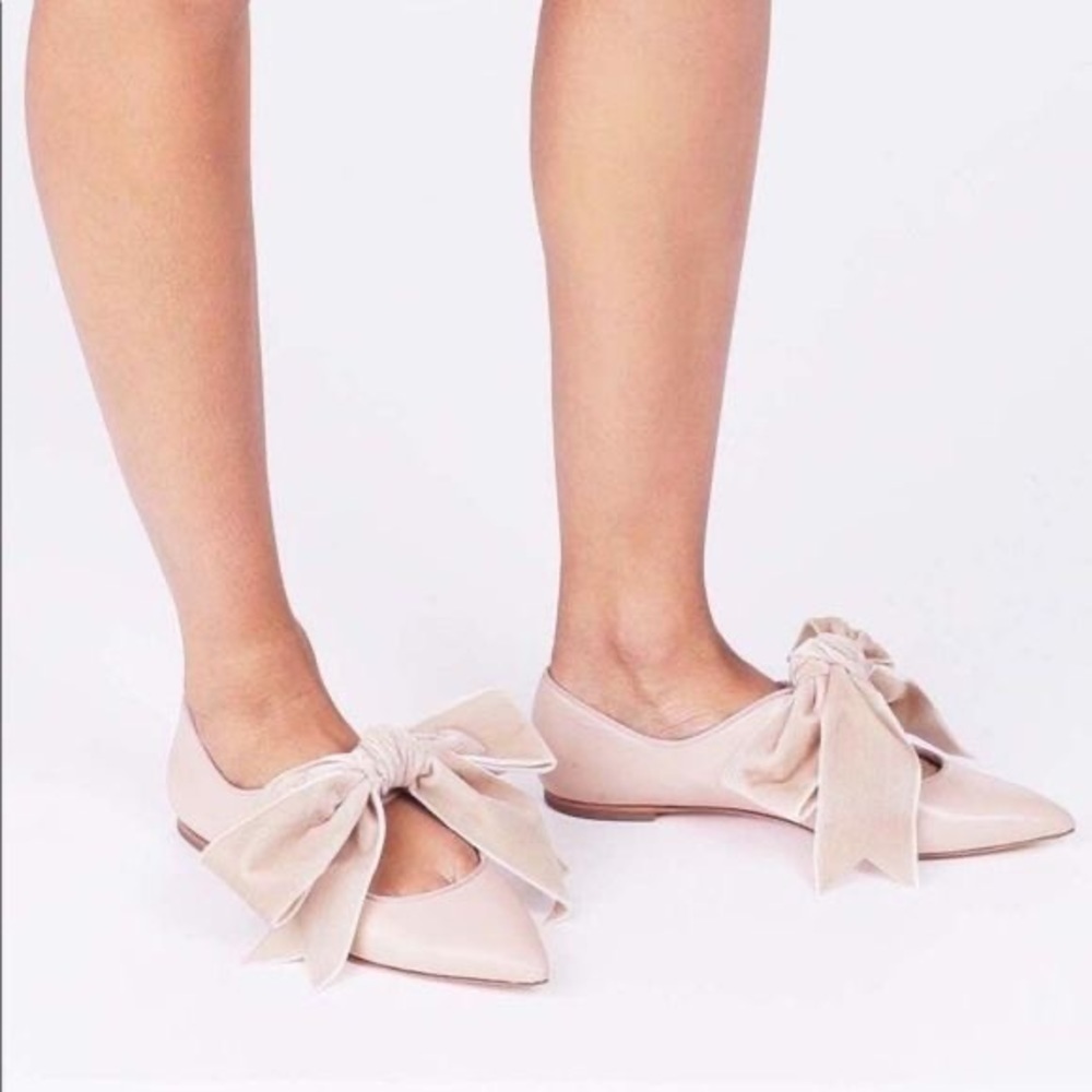 Tory Burch ‘Clara’ flat, velvet bow, new in box, size 6 - Picture 3 of 5